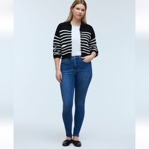 Madewell 10" High-Rise Skinny Jeans Denim 27 Medium Wash